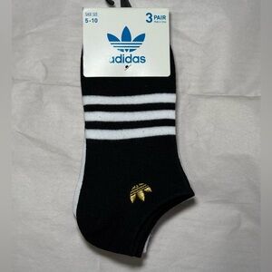 Adidas Black and White Athletic Socks - 3 Pack